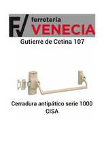 Cerraduras antipánico Cisa,Cerraduras serie 1000 antipanico,Cisa antipanico,Cerraduras CISA,