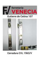 Cerradura CVL 1963/V,CVL1963-V,Cerradura CVL ciudad lineal,