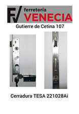 Cerradura TESA 221028,TESA221028,Cerradura Tesa 221028,221028 ciudad lineal,