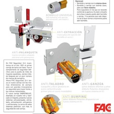 Cerrojo FAC antibumping,Cerrojo Antibumping,Cerrojos de seguridad,Cerrojo 946,FAC946,FAC-946,