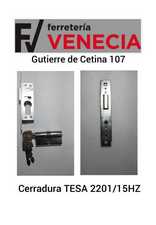 Cerradura TESA 2201/15HZ,Cerradura Tesa 2201-15,TESA220115,