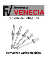 Remaches, remaches en flor, remaches blancos, remaches para matrículas,